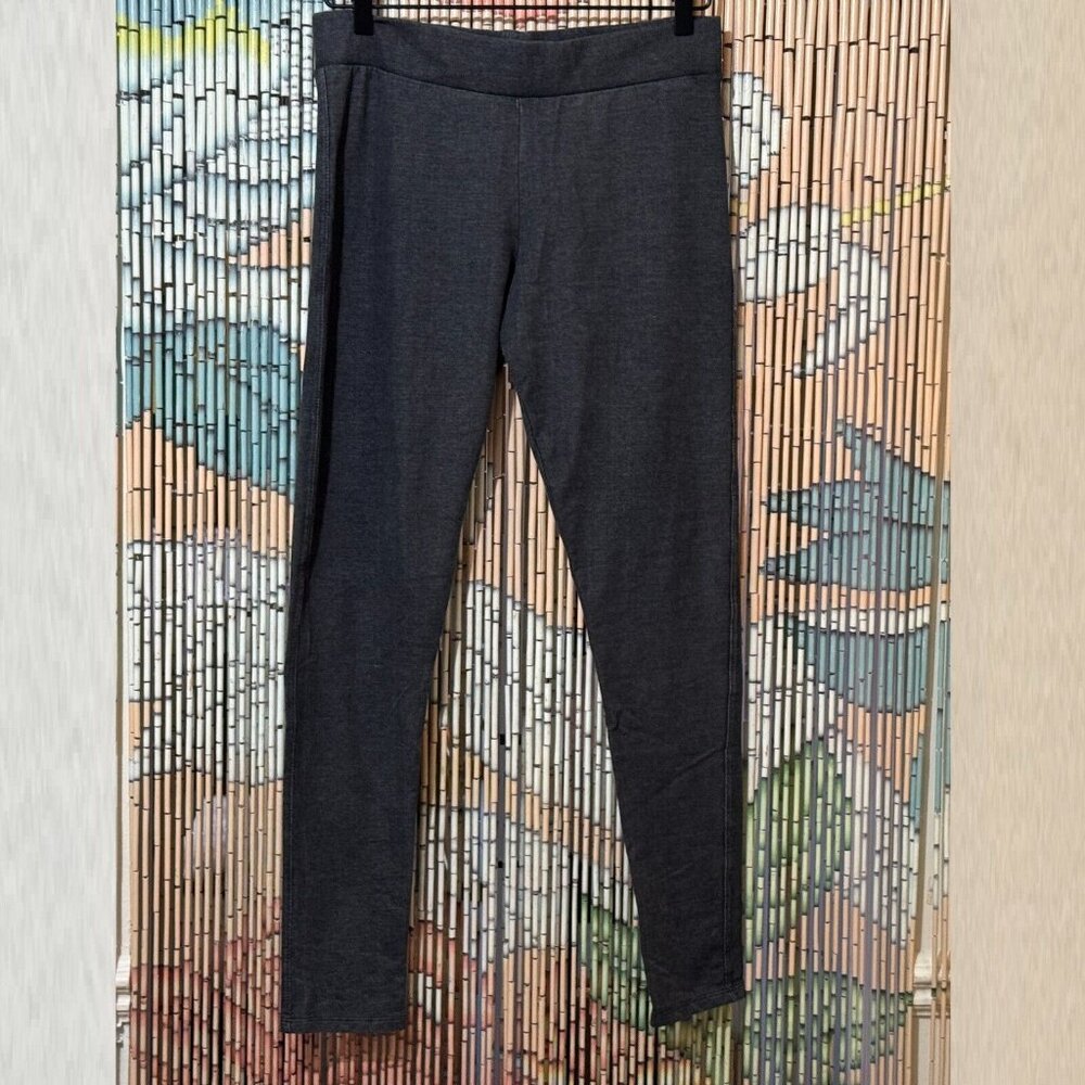 Mossimo French Terry Leggings with Back Pockets, Cotton Blend, Grey, Women's L